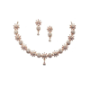 Diamond Studded Necklace With Earring Jewellery Set For Woment and Girl