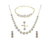 Jewellery Set for Women American Diamond Combo of Choker Necklace Set with Earrings, Bracelet and Ring for Girls and Women