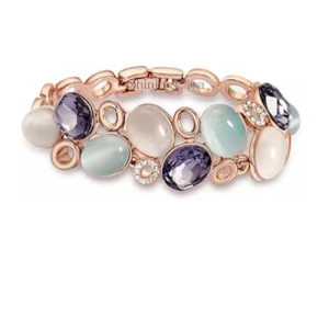 Latest Stylish Rose Gold Austrian Crystal Bracelet For Women