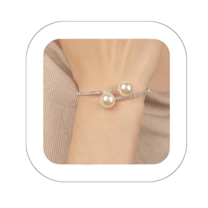 Glitter Crystal Rhinestone Cuff Bracelet