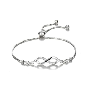 Endless Love Crystal Infinity Bracelet for Women