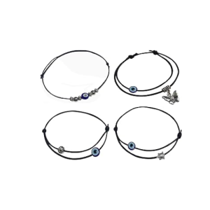 Adjustable Black Thread Anklet