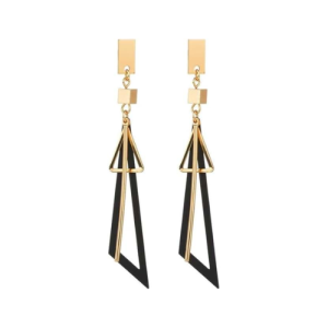 Fancy Hollow Triangle Long Geometric Drop Earrings for Girls & Women