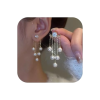 Long Pearl Earrings Faux Pearl Drop Dangle Earrings