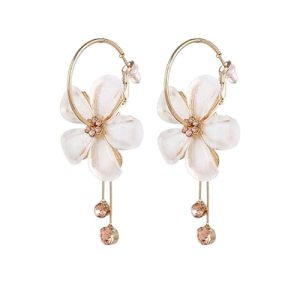 Jewellery Earings Gold Plated Floral Earrings for Girls