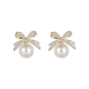 Latest Stylish Crystal Pearl Earrings for Women and Girls