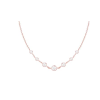 Silver Rose Gold Zircon Studded Pendant