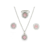 Silver Plated Luxury American Diamond Heart Crystal Pendant
